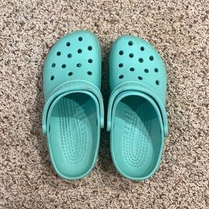 CROCS Teal Blue Size 8W